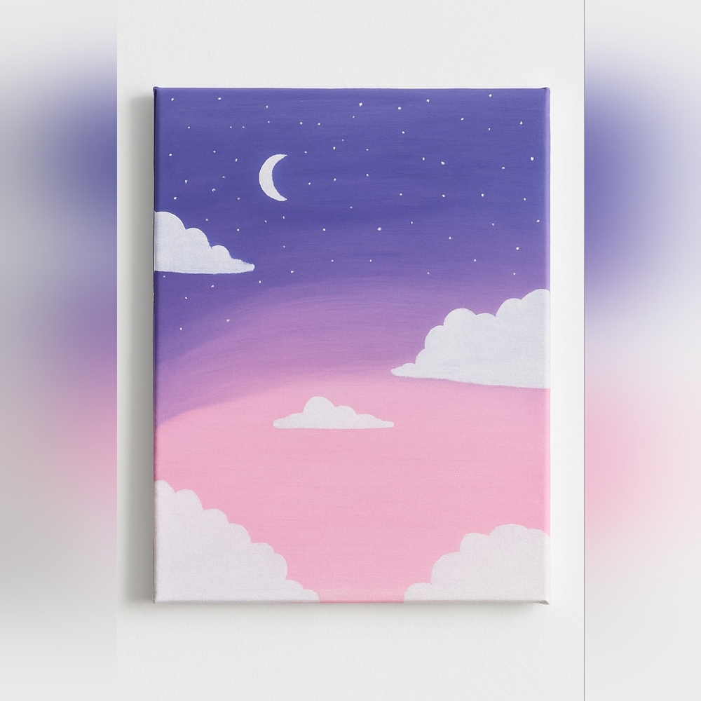 Purple and Pink Sky Canvas Art